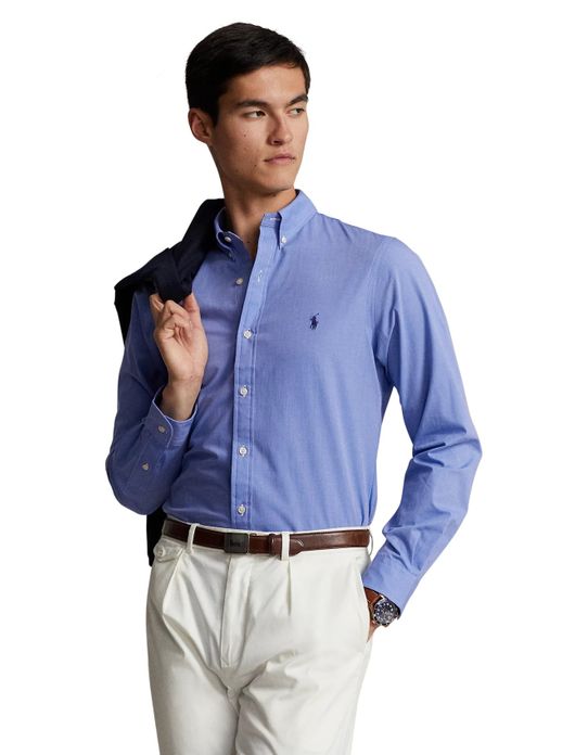 Polo Ralph Lauren overhemd blauw slim fit