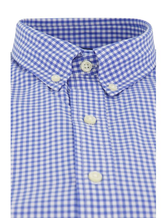 Polo Ralph Lauren overhemd blauw geruit slim fit