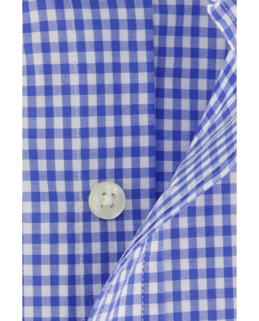 Polo Ralph Lauren blauw geruit slim fit katoenen overhemd