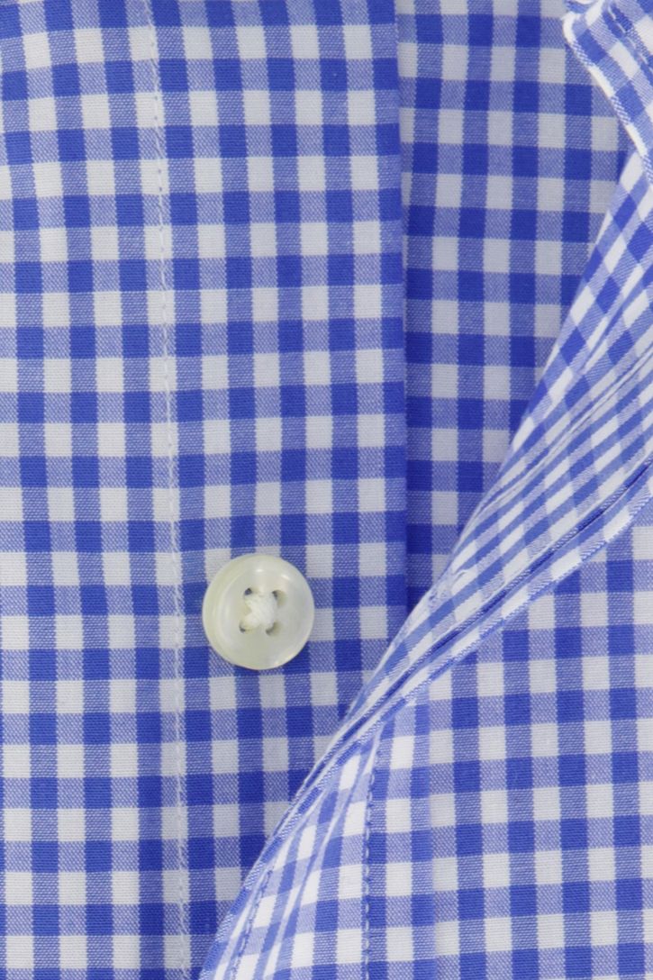 Polo Ralph Lauren slim fit overhemd blauw geruit katoen