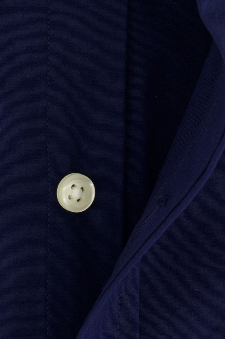 Polo Ralph Lauren casual overhemd normale fit donkerblauw effen katoen