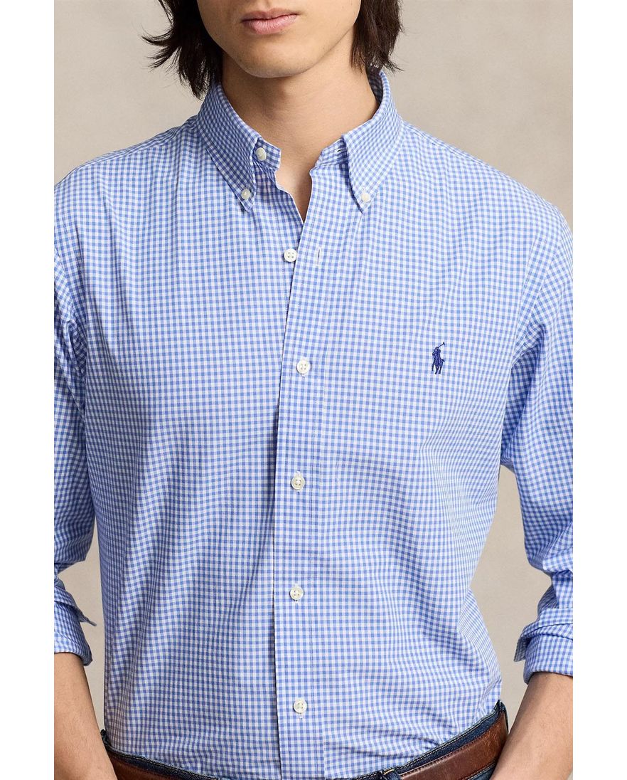 Polo Ralph Lauren casual overhemd normale fit blauw geruit katoen