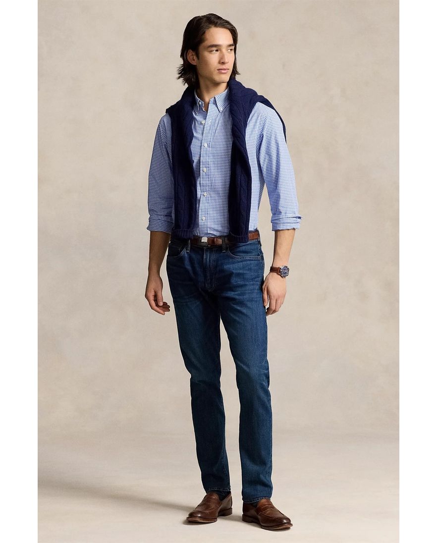 Polo Ralph Lauren casual overhemd normale fit blauw geruit katoen