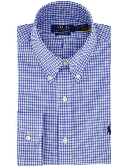 Polo Ralph Lauren overhemd blauw custom fit