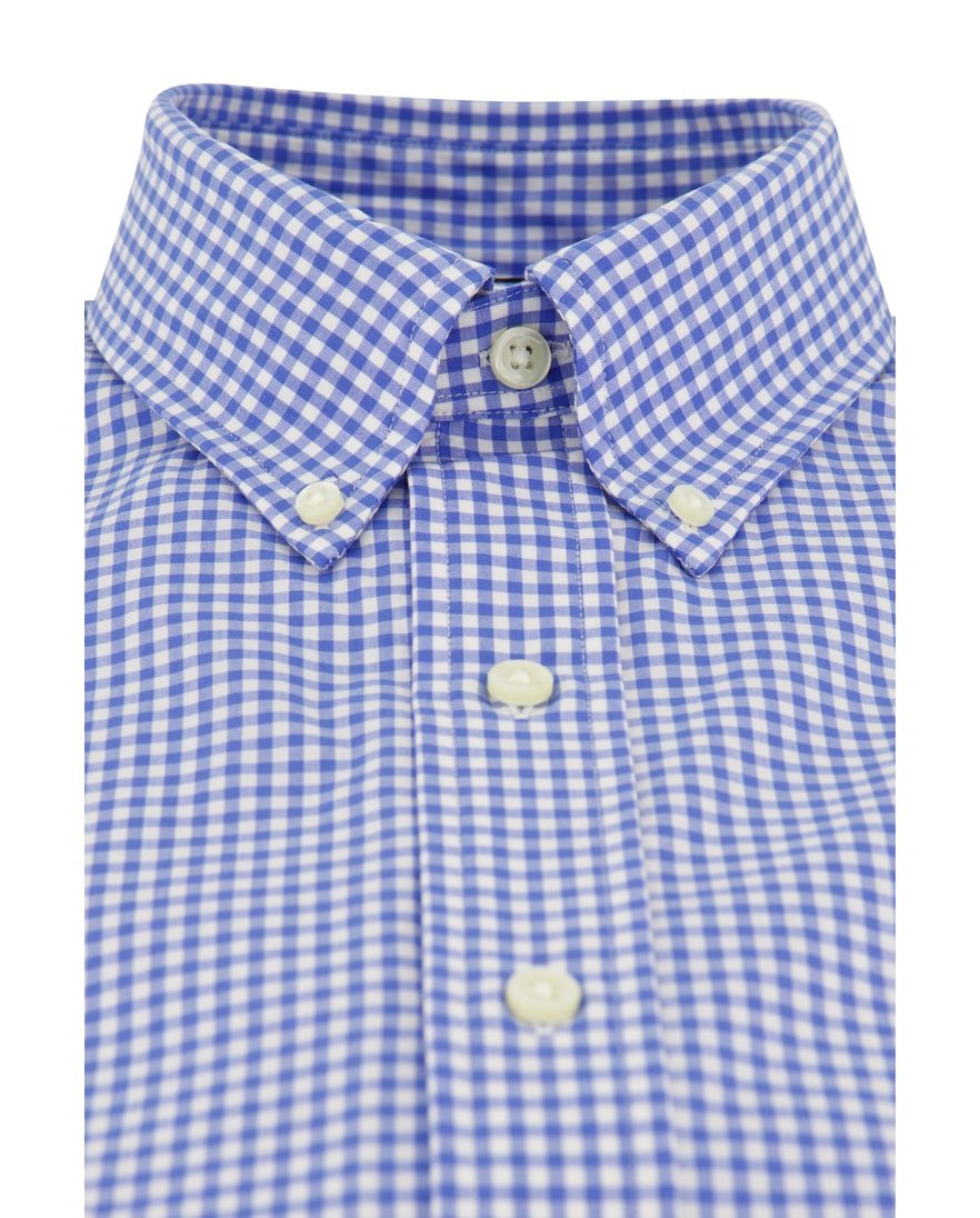 Polo Ralph Lauren casual overhemd normale fit blauw geruit katoen