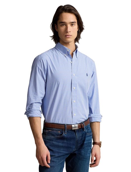 Polo Ralph Lauren overhemd blauw custom fit