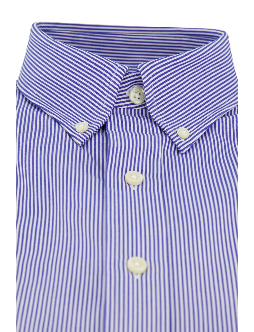 Polo Ralph Lauren casual overhemd normale fit blauw gestreept katoen