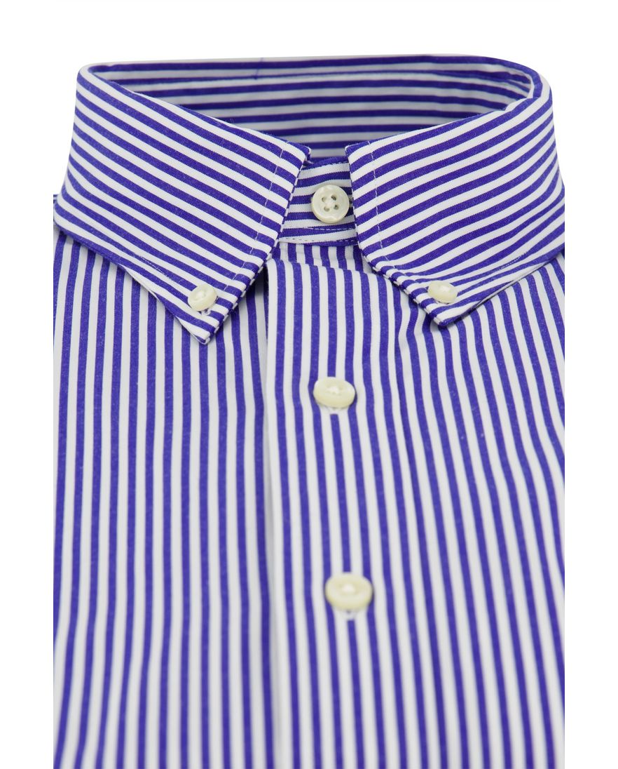 Polo Ralph Lauren overhemd custom fit blauw wit gestreept