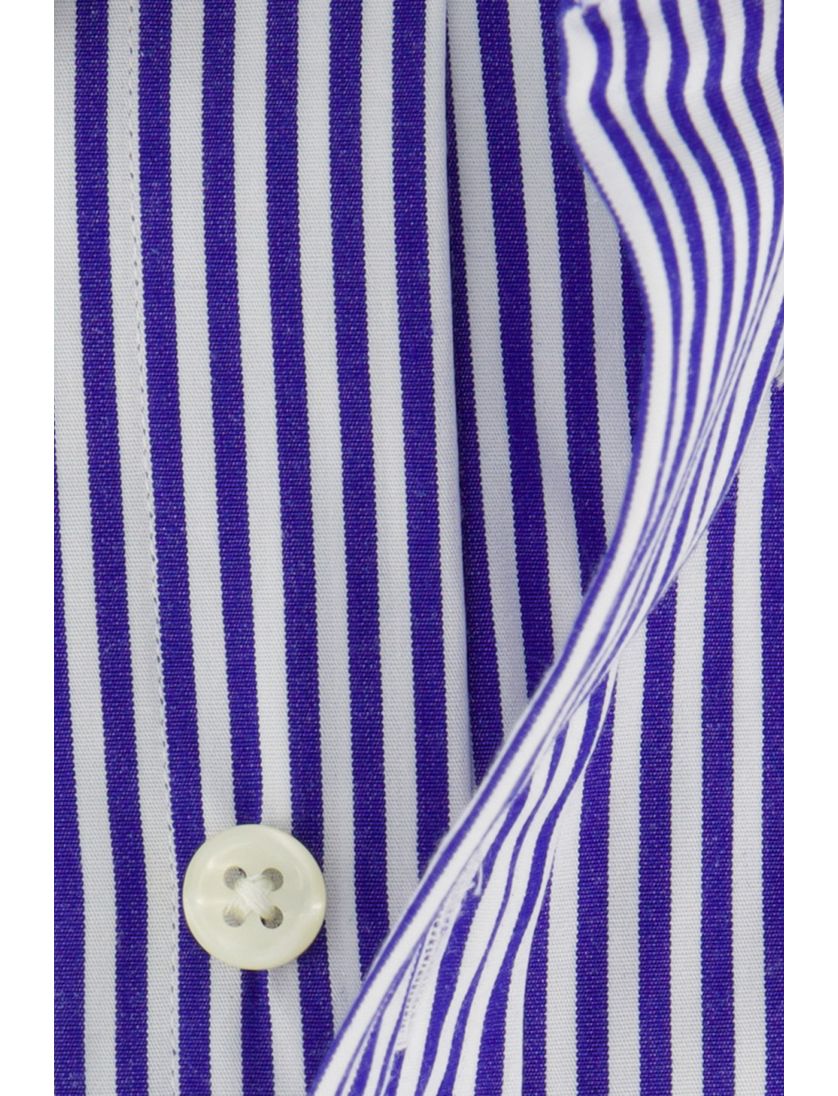 Gestreept Polo Ralph Lauren overhemd custom fit blauw wit