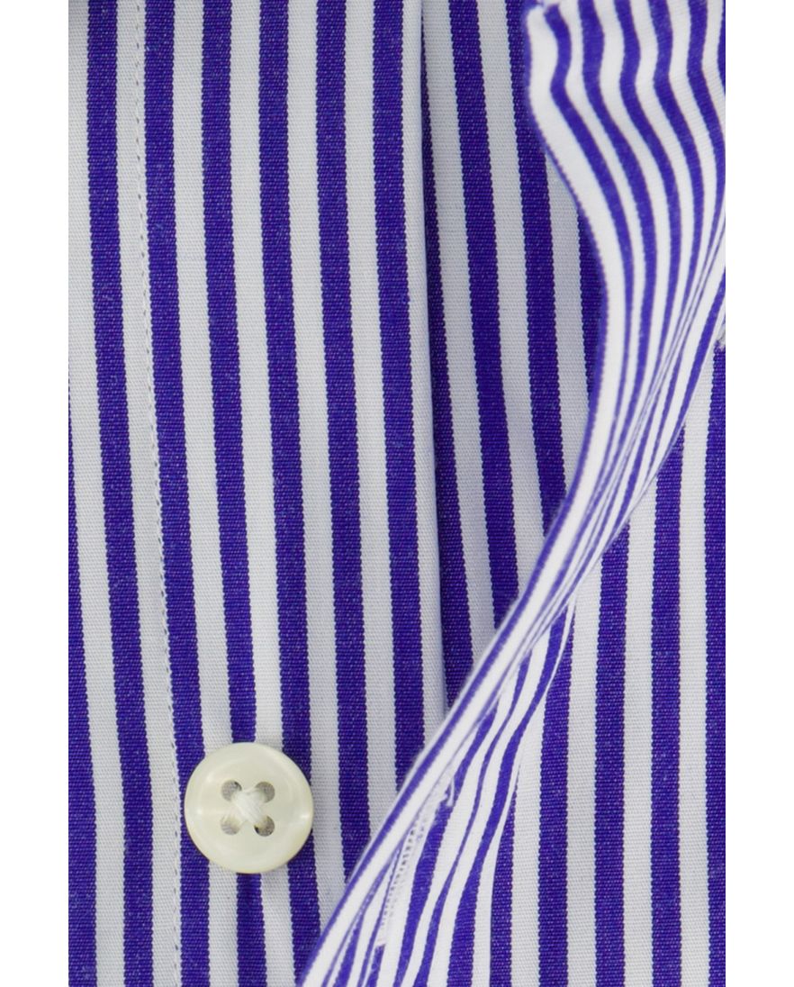 Polo Ralph Lauren overhemd custom fit blauw wit gestreept