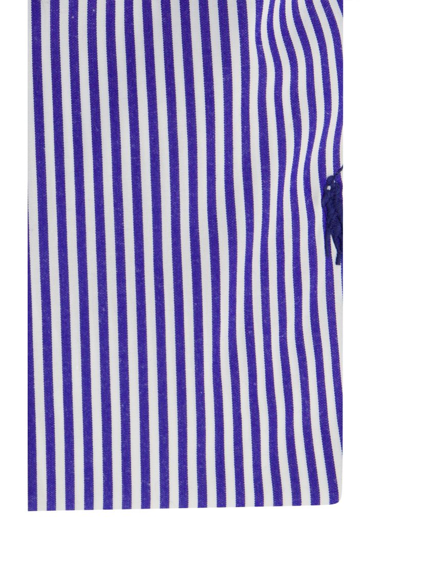 Gestreept Polo Ralph Lauren overhemd custom fit blauw wit