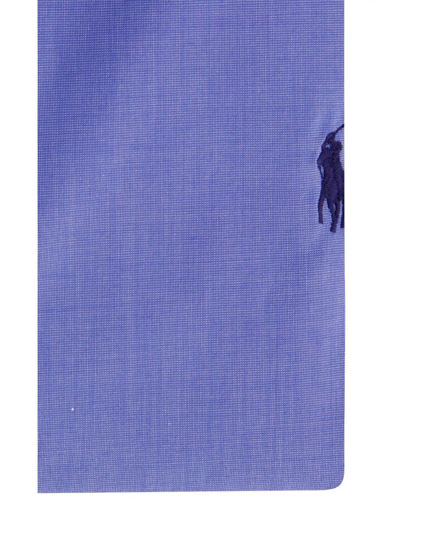 Polo Ralph Lauren casual overhemd normale fit blauw effen katoen