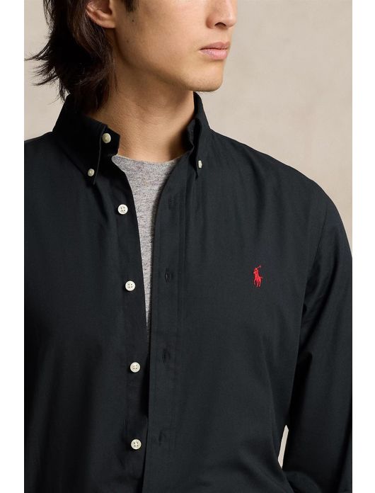 Polo Ralph Lauren overhemd zwart custom fit