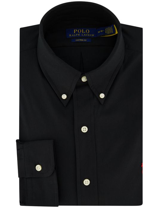 Polo Ralph Lauren overhemd zwart custom fit