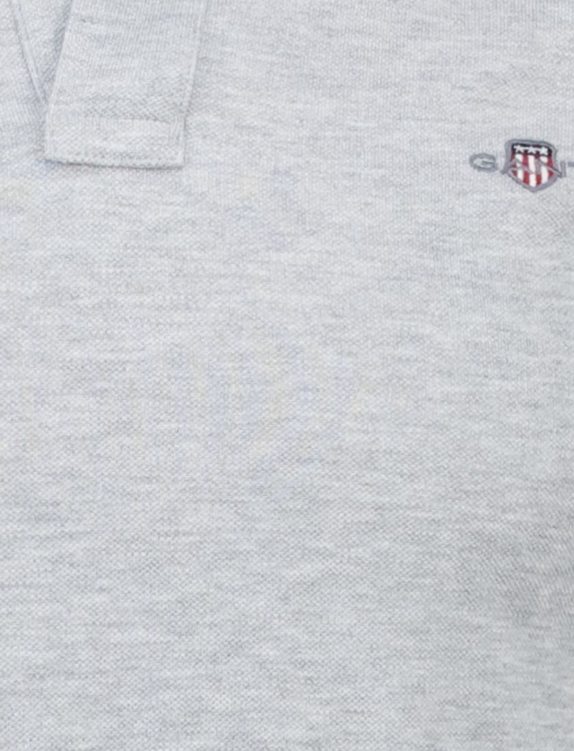 poloshirt korte mouw Gant Slim Fit grijs