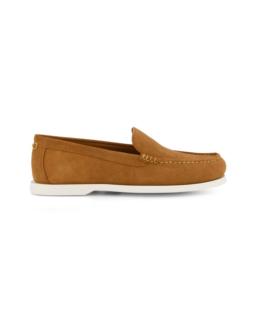 Polo Ralph Lauren effen loafers bruin leer