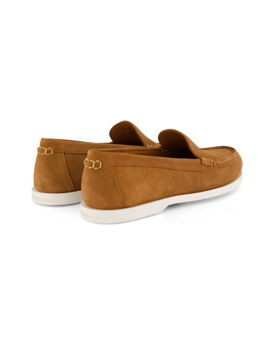 Polo Ralph Lauren effen loafers bruin leer