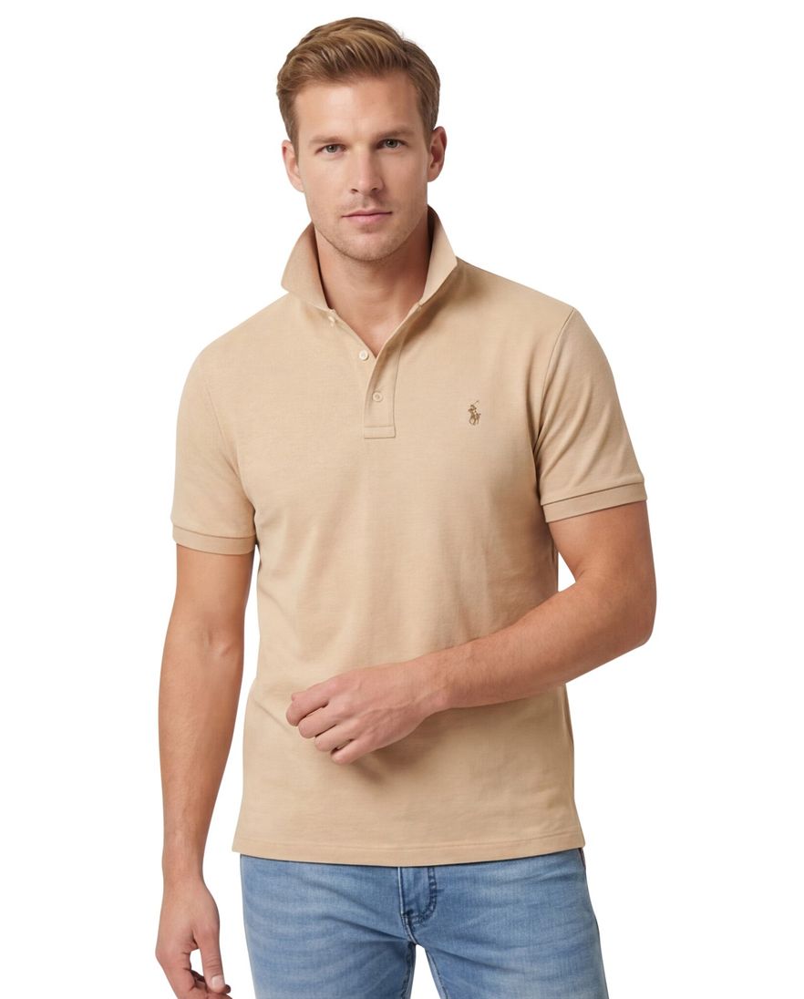 Polo Ralph Lauren polo normale fit camel katoen