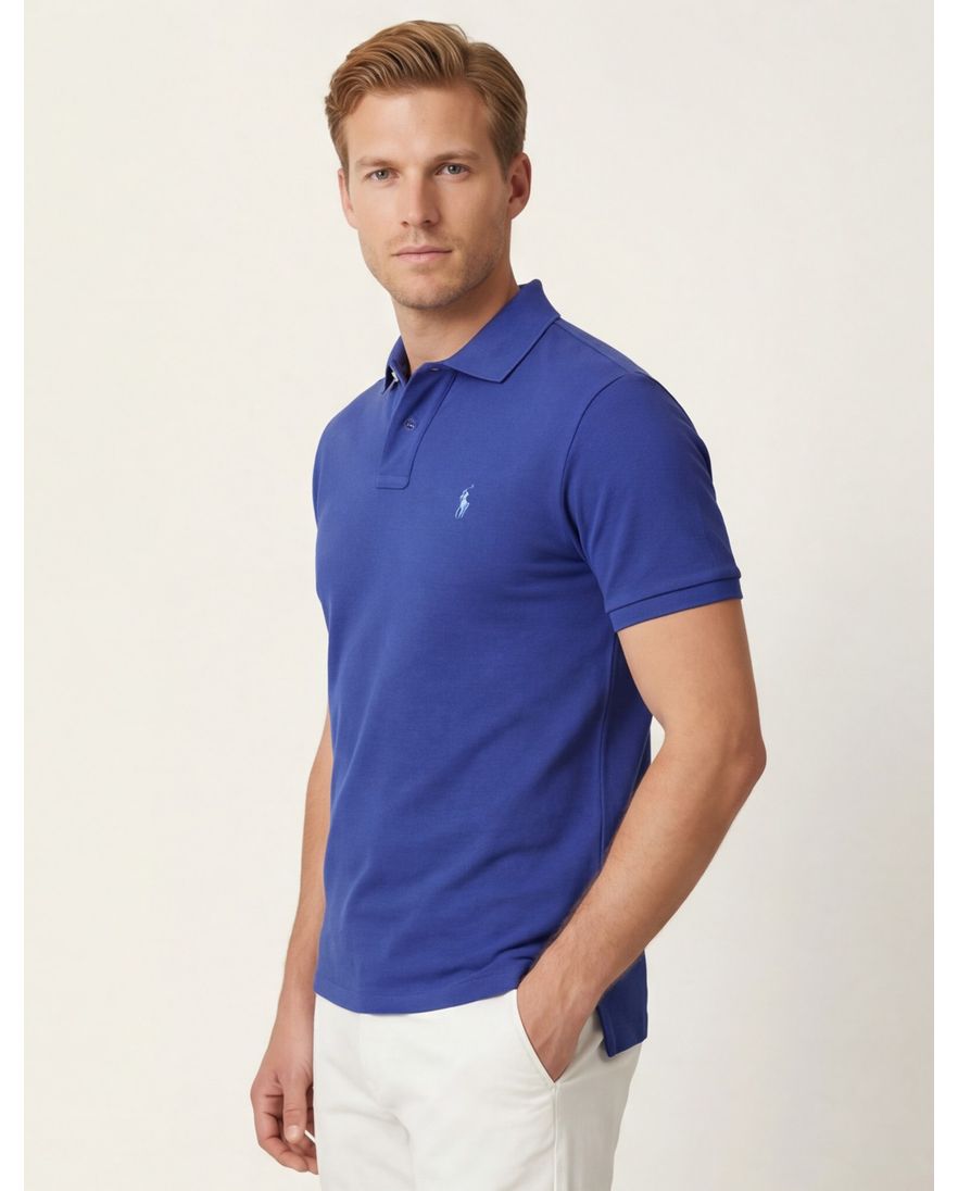 Polo Ralph Lauren polo Big & Tall normale fit blauw katoen
