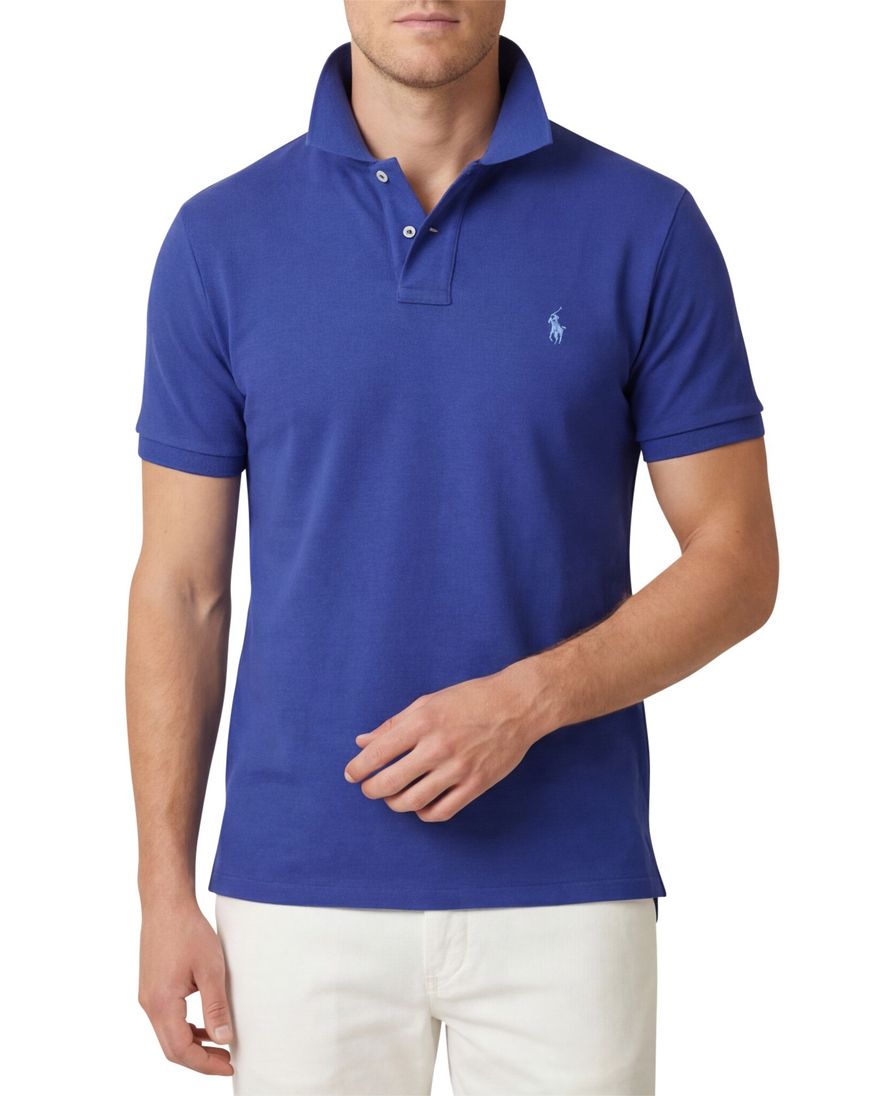 Polo Ralph Lauren polo Big & Tall normale fit blauw katoen