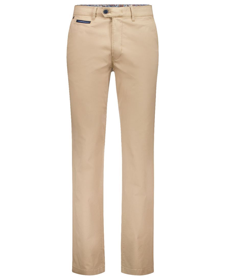 Gardeur katoenen broek beige uni katoen