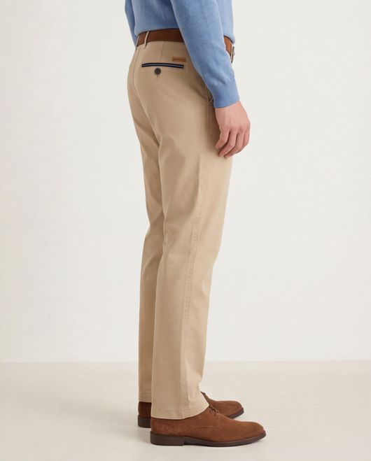 Gardeur flatfront broek Benny-3 beige Modern Fit