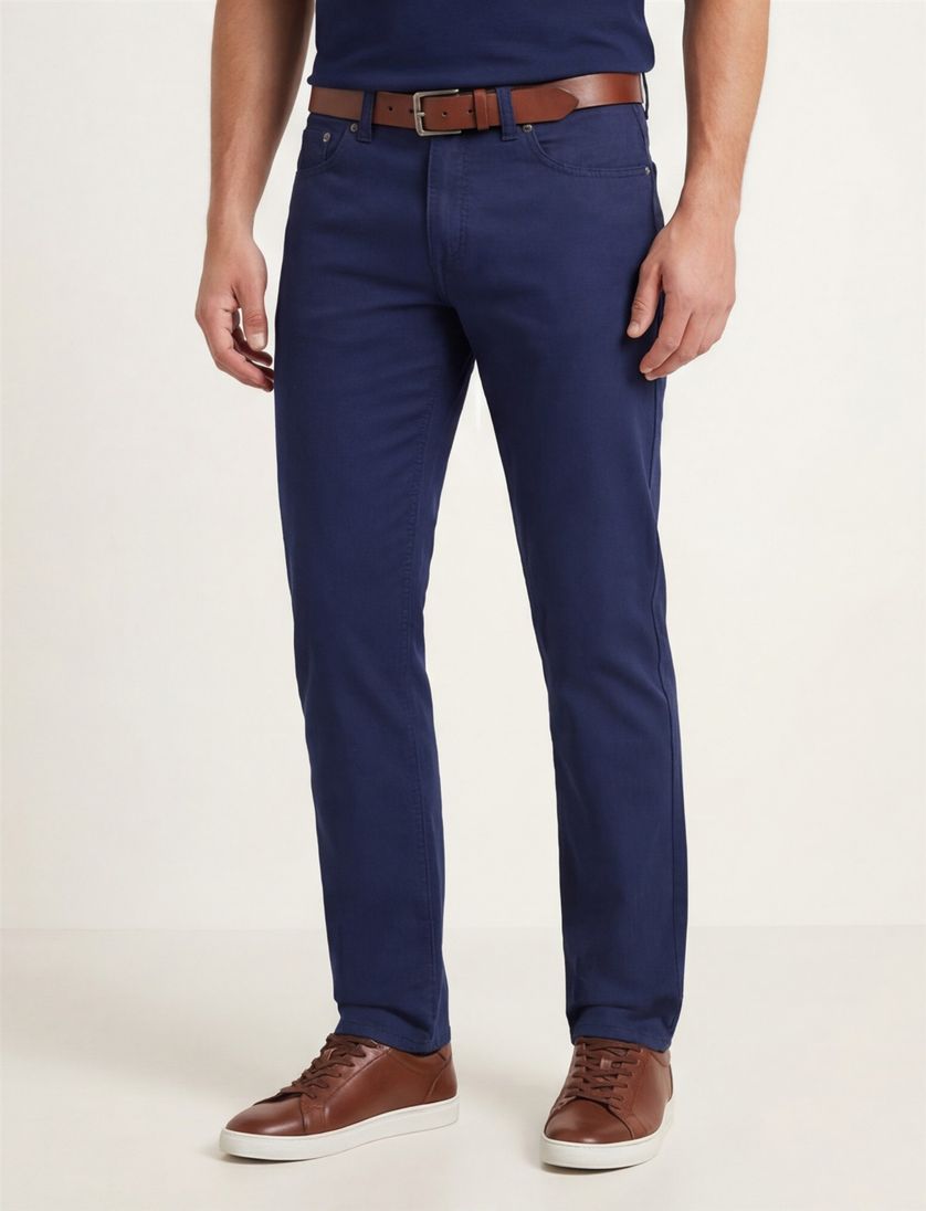 Gardeur slim fit 5-pocket katoen navy