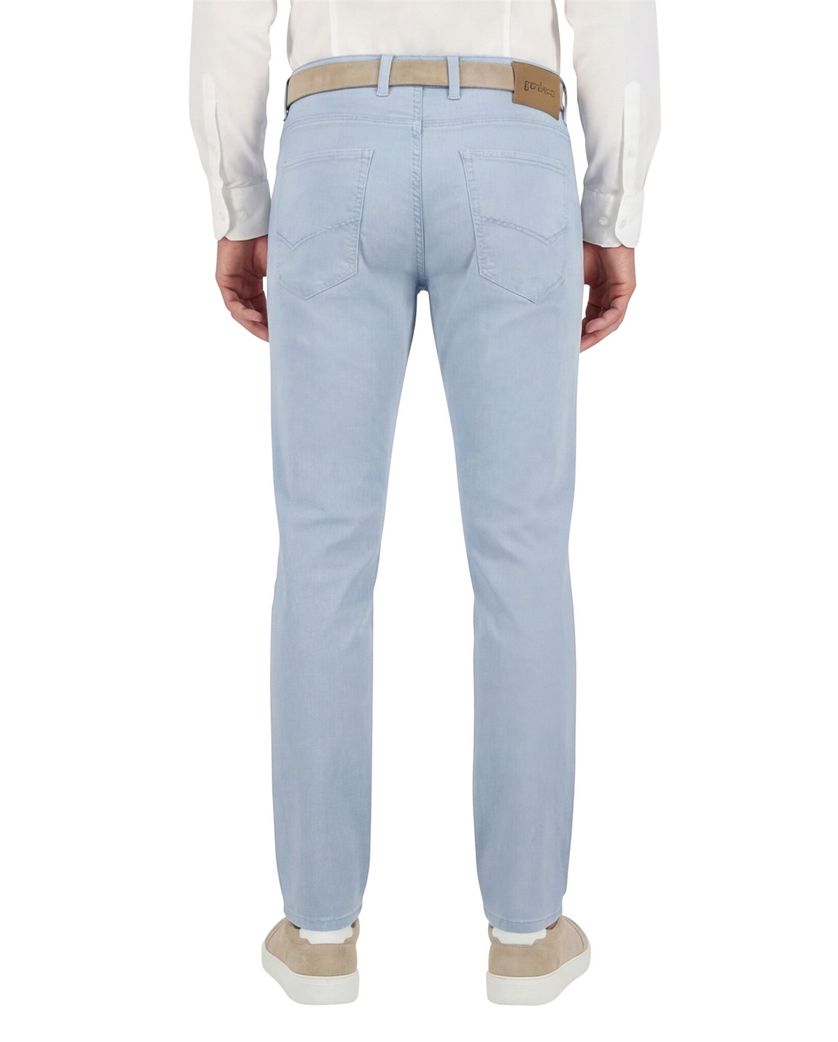 Gardeur lichtbluawe 5-pocket katoen slim fit