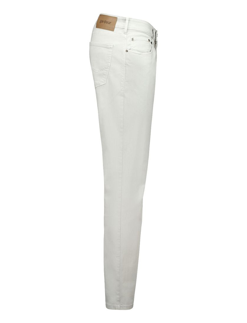 Gardeur off white slim fit 5-pocket slim fit katoen