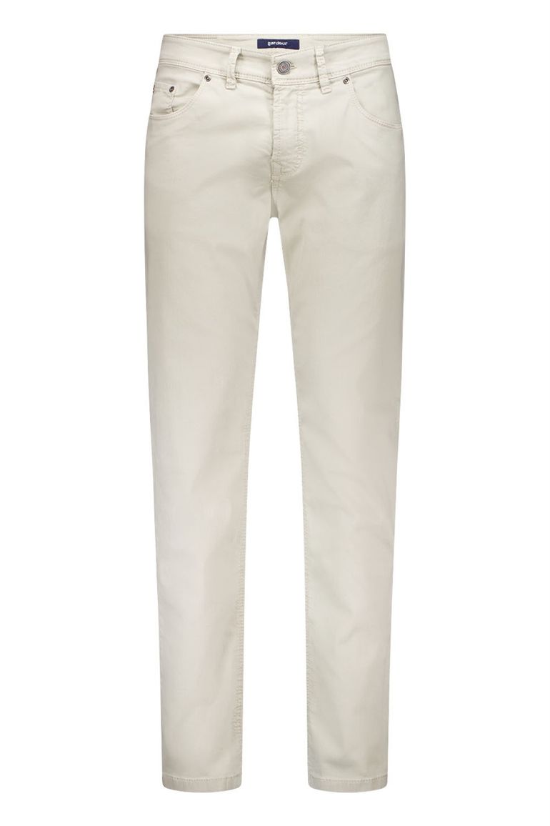 Gardeur pantalon 5 pocket beige effen