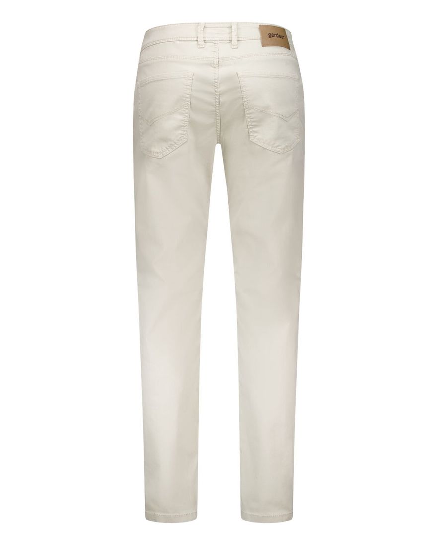 Gardeur pantalon 5 pocket beige effen