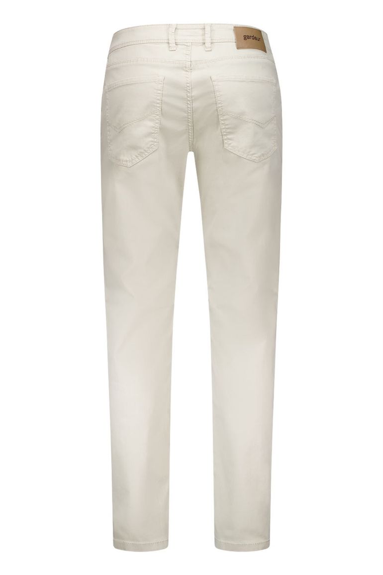 Gardeur pantalon 5 pocket beige effen