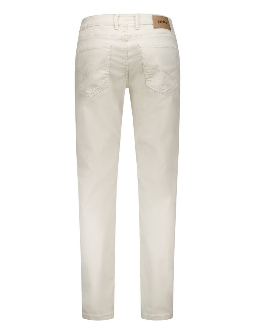 Gardeur pantalon beige effen 5 pocket