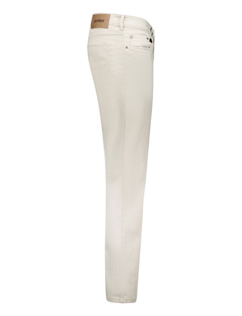 Gardeur pantalon beige effen 5 pocket