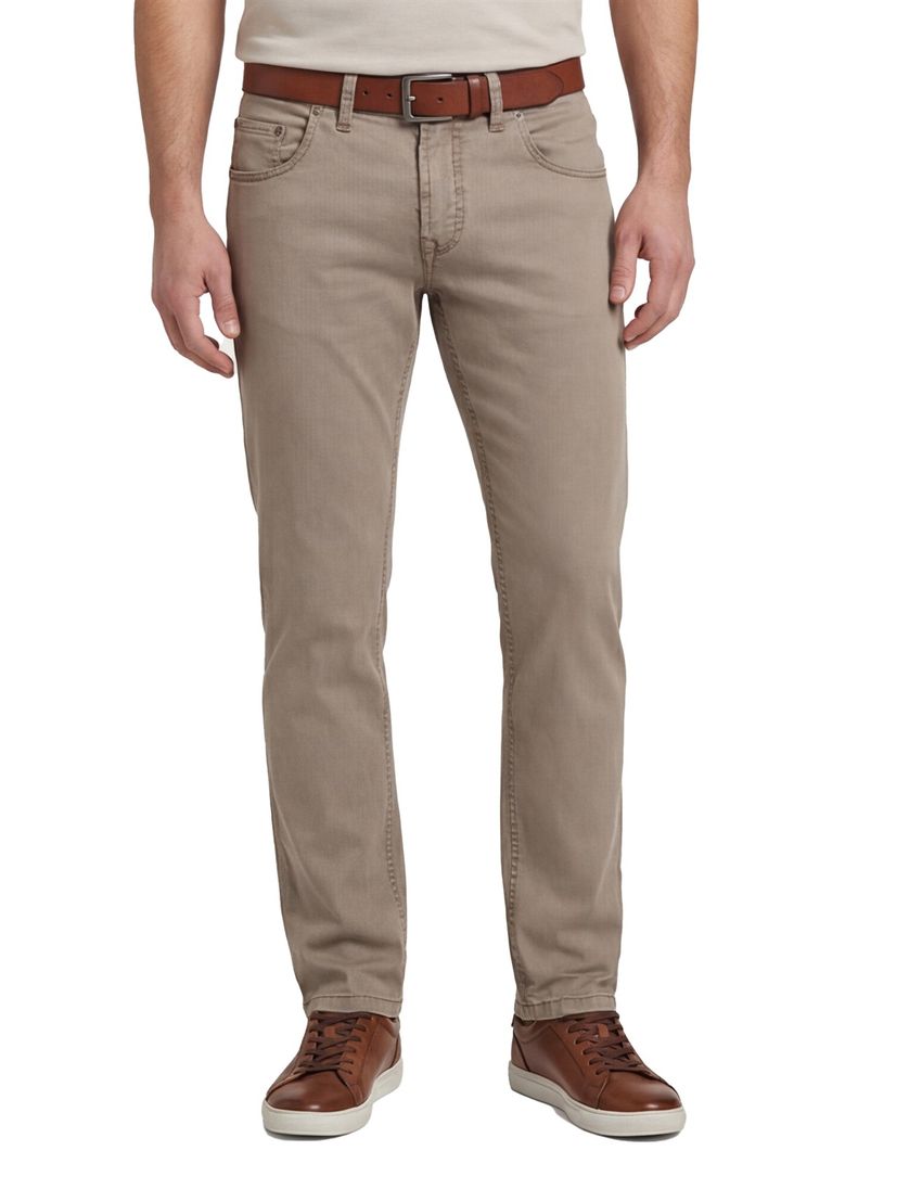 Gardeur slim fit pantalon bruin