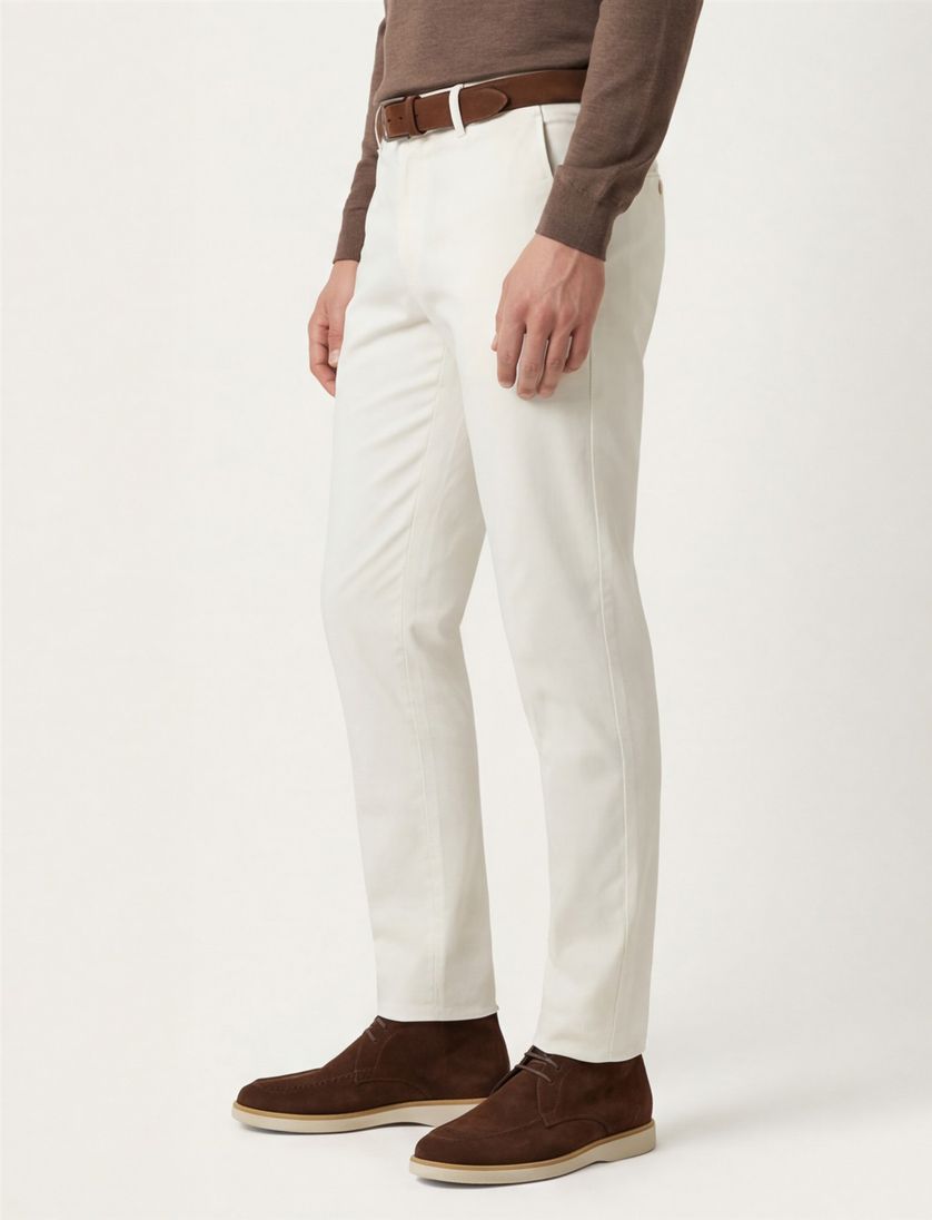 broek Gardeur Regular Fit katoen beige