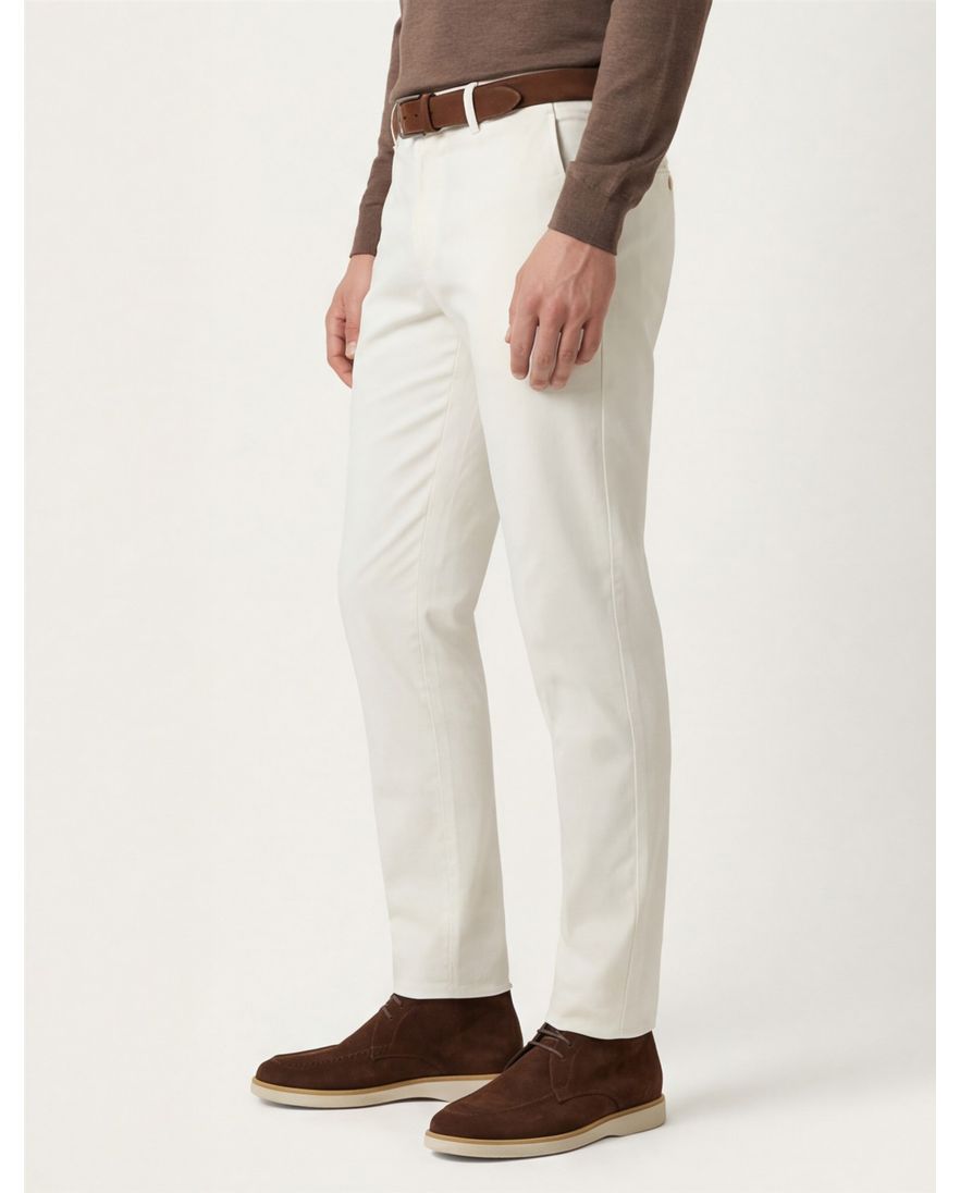 Gardeur Pantalon chino katoen beige