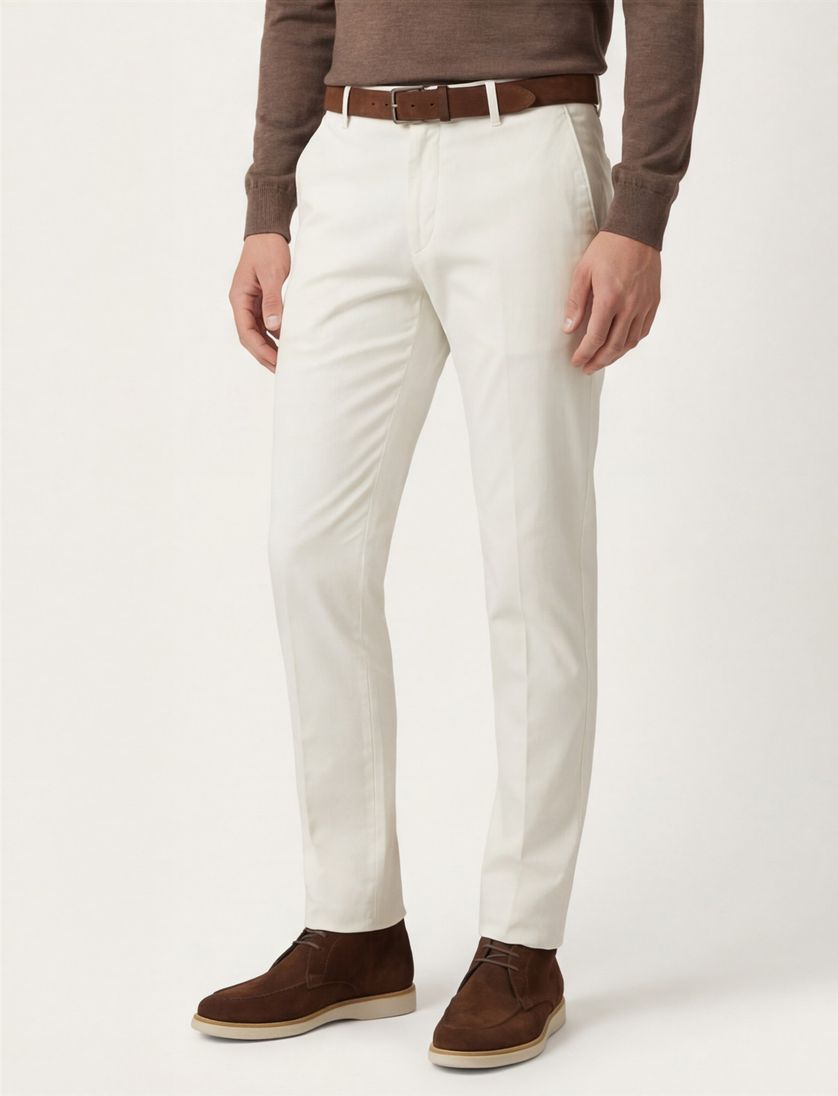 broek Gardeur Regular Fit katoen beige