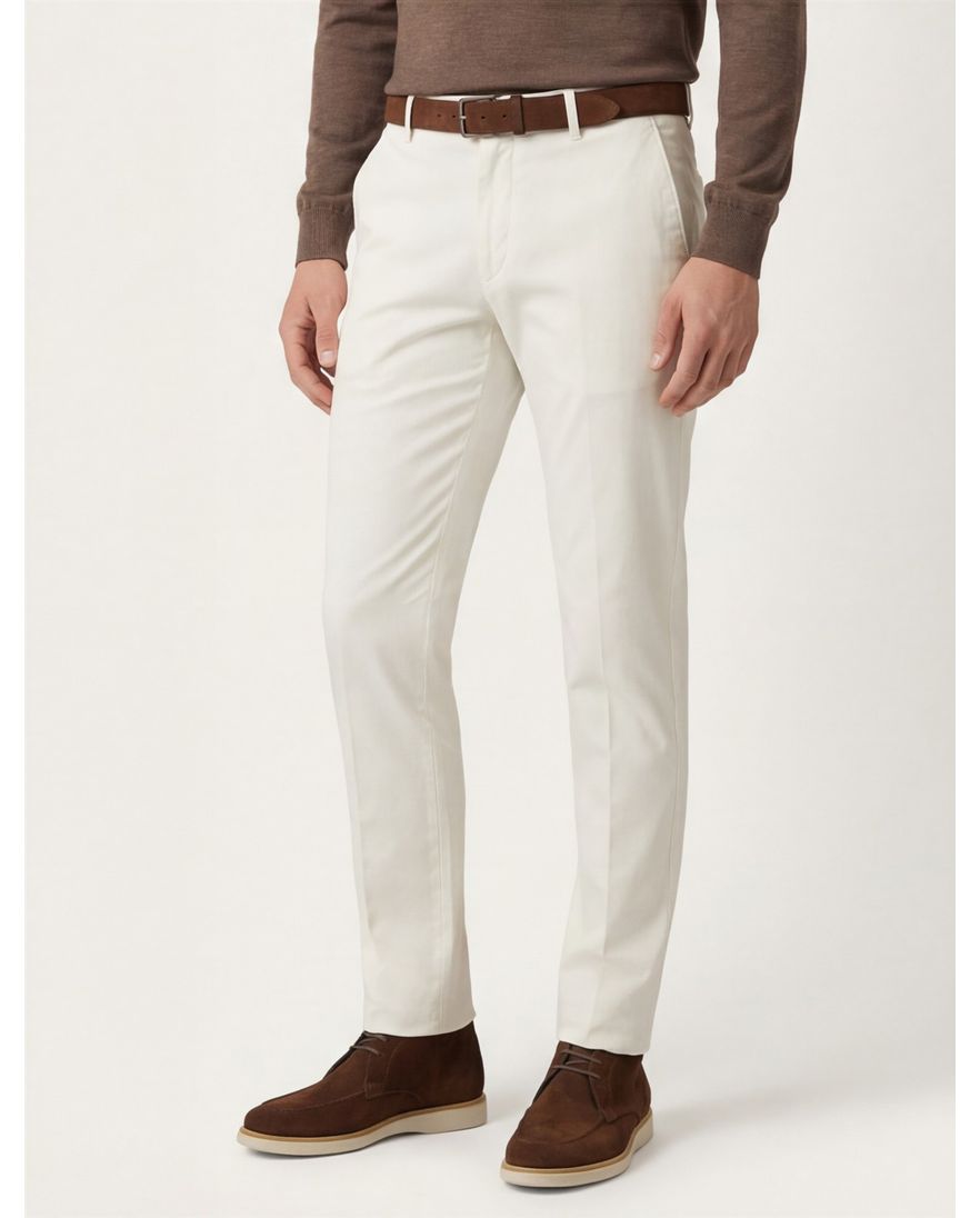 Gardeur Pantalon chino katoen beige