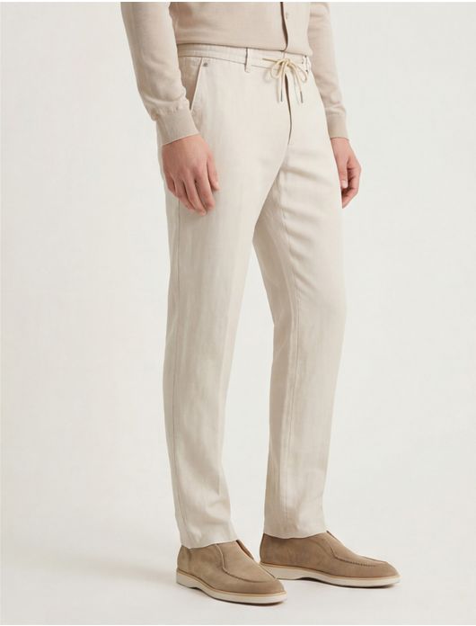Gardeur pantalon katoen beige