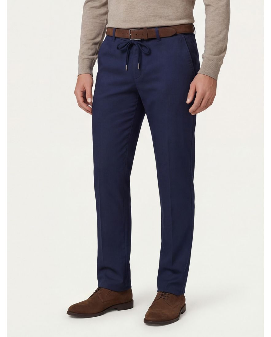 Gardeur pantalon navy flatfront model modern fit