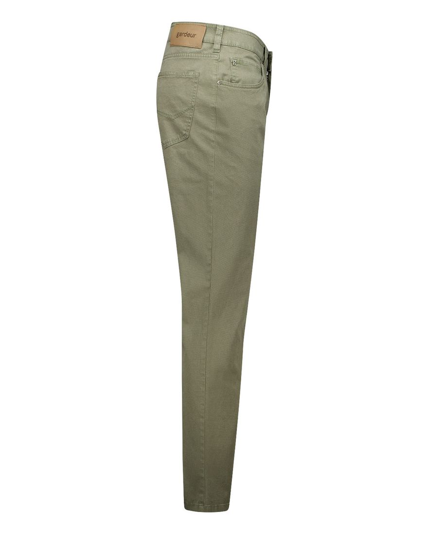Gardeur khaki 5-pocket modern fit katoen