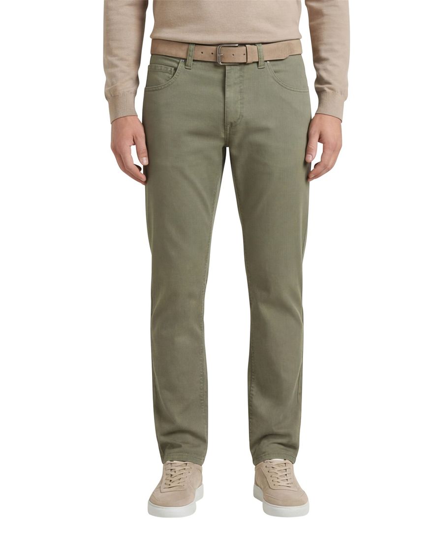 Gardeur khaki 5-pocket modern fit katoen