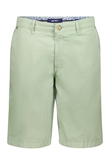 Gardeur Gardeur katoenen bermuda groen modern fit