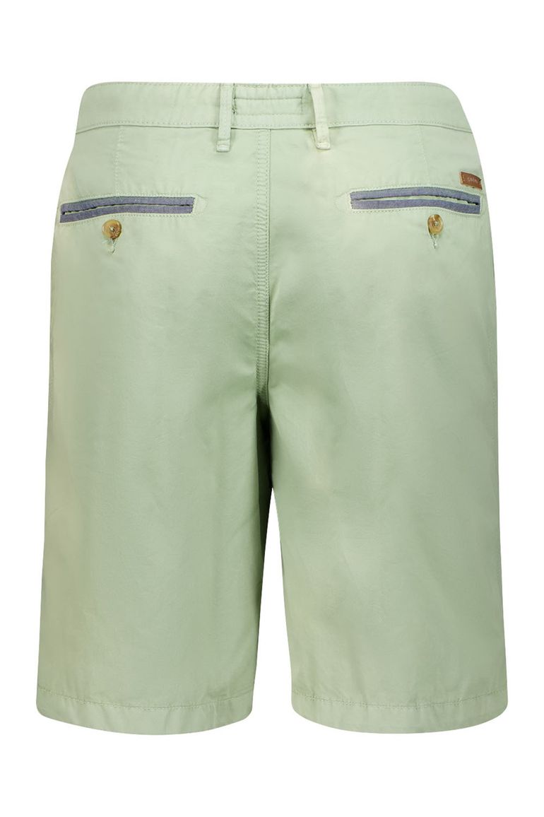 Gardeur groene bermuda katoen modern fit
