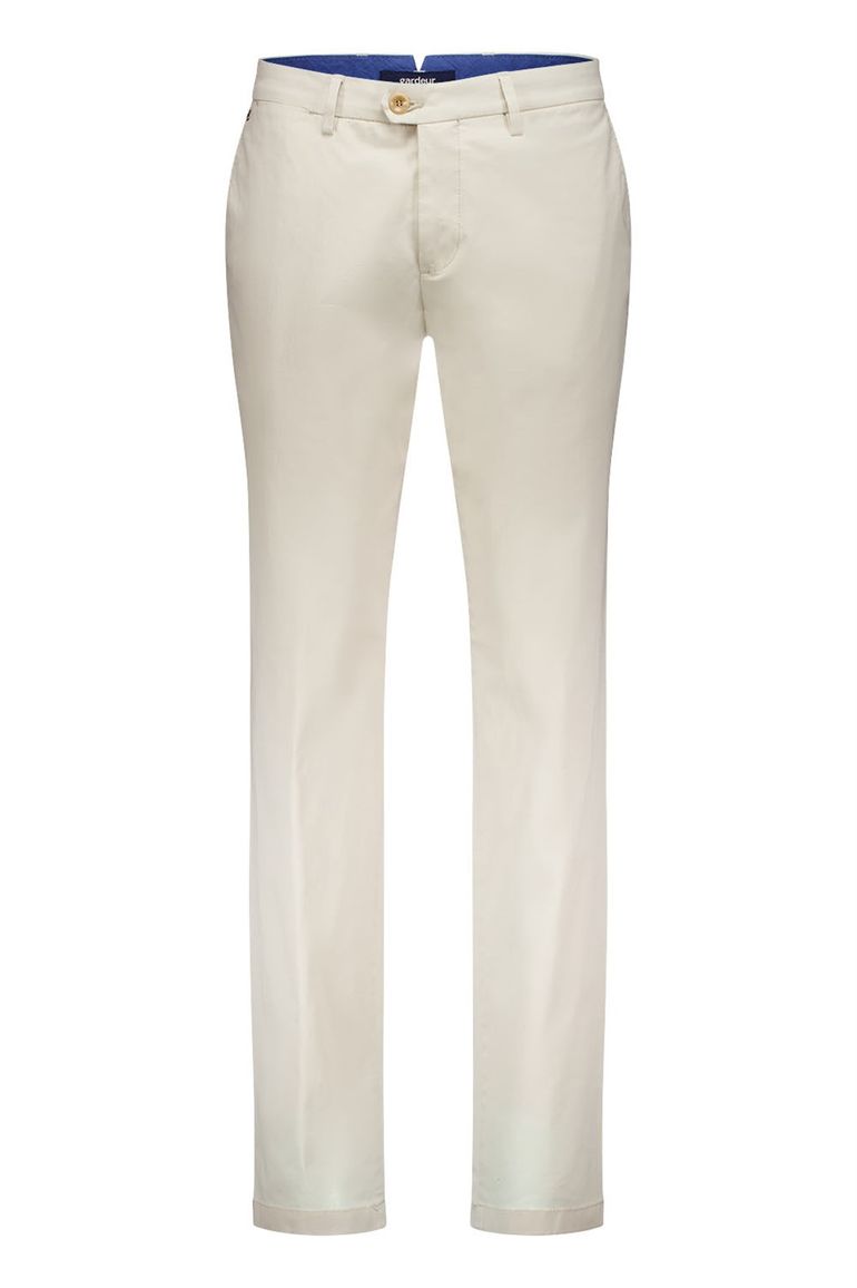Gardeur katoenen chino beige slim fit