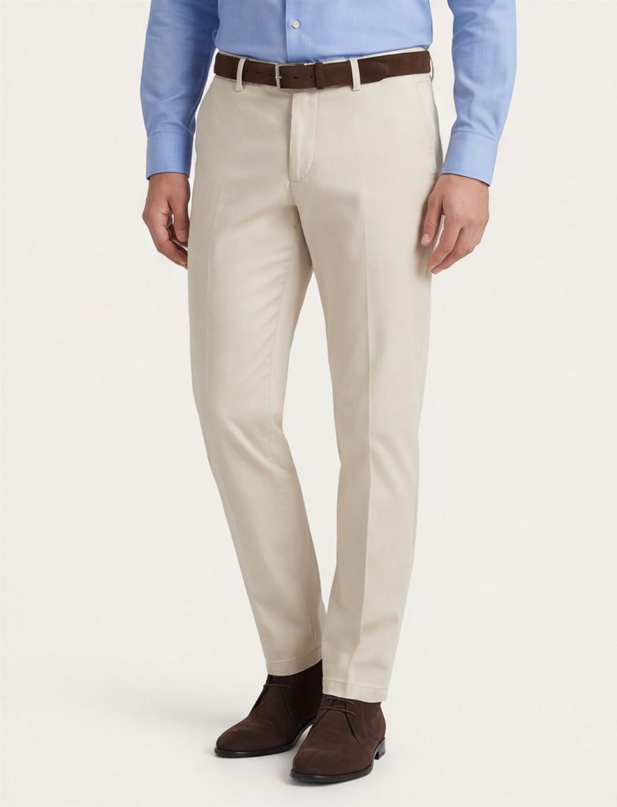 Gardeur katoenen chino beige slim fit