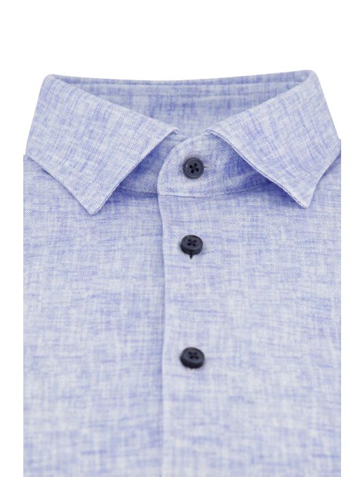 Desoto overhemd korte mouw blauw