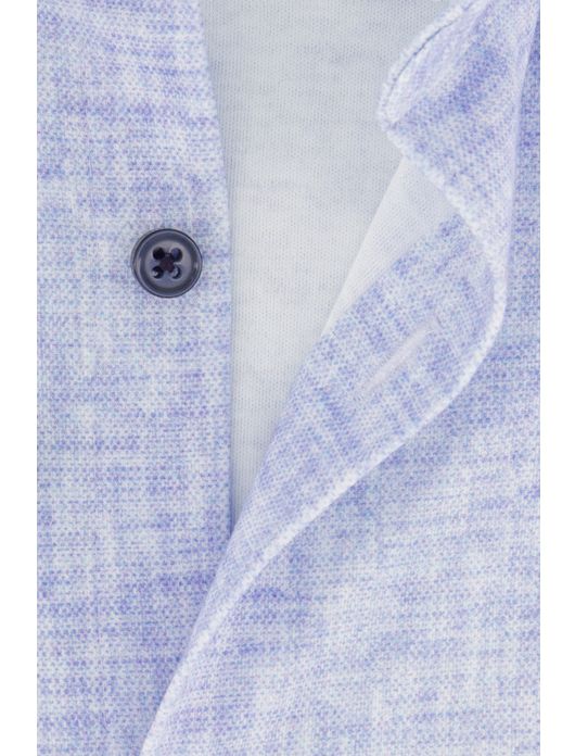 Desoto overhemd korte mouw blauw