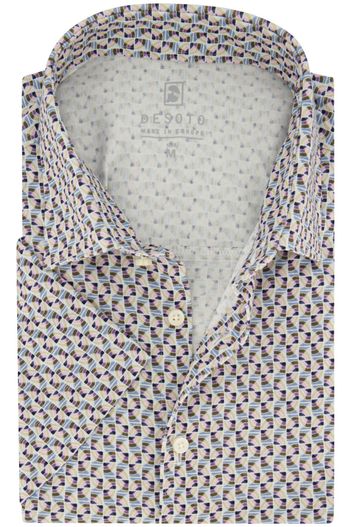 Desoto Desoto overhemd slim fit multicolor printje